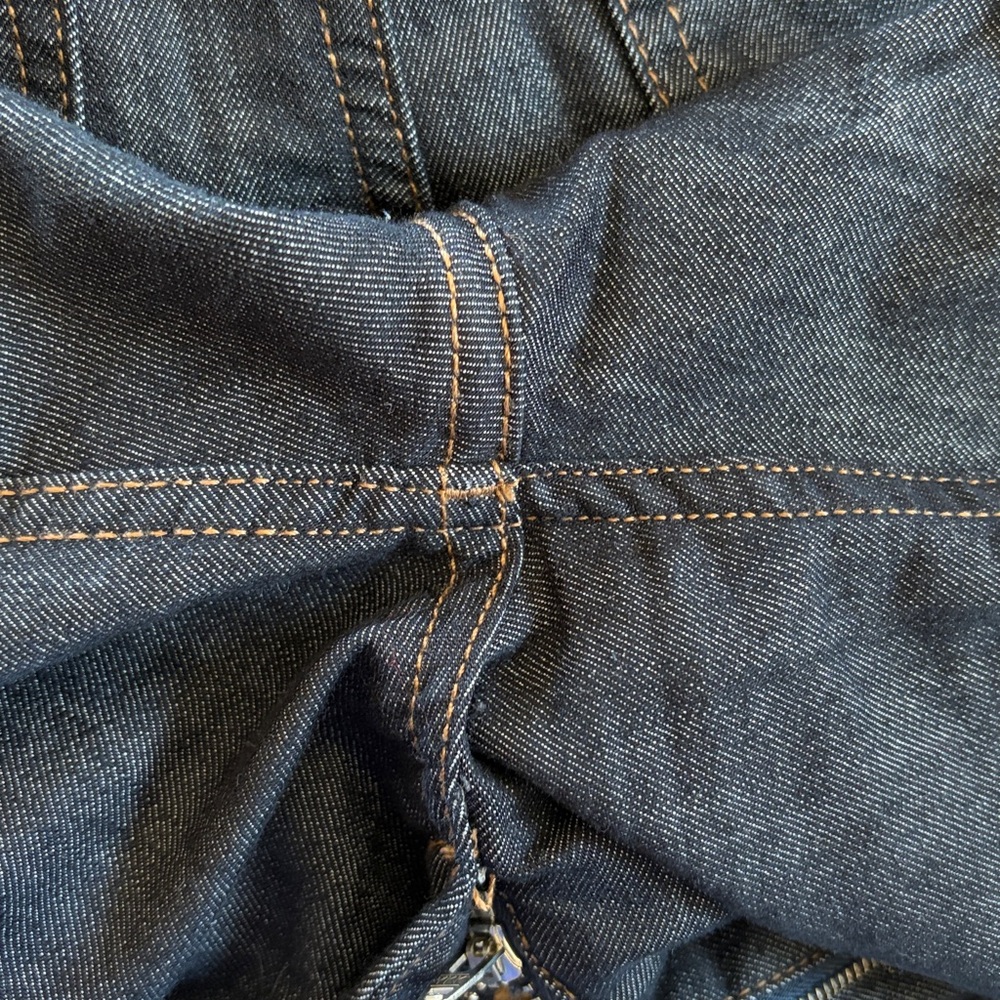 Anthropologie Maeve The Colette Wide Leg Jeans Size 24 Dark‎ Denim Rinse - Picture 12 of 13